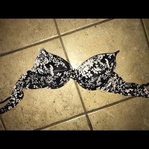 Flower Print Bra